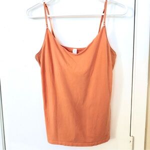 Gap Peach Color Cami Tank With Built In Bra Sz L EUC